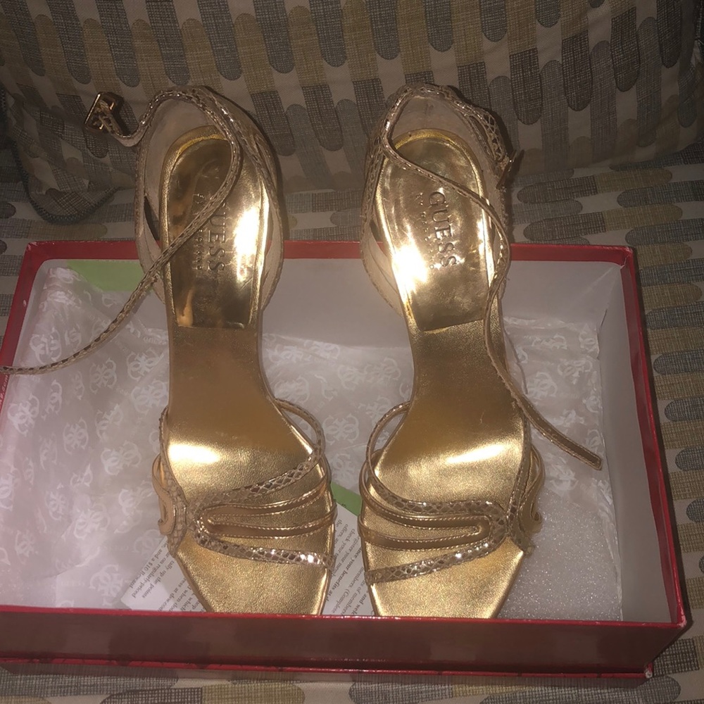 Gold Strap Sandals
